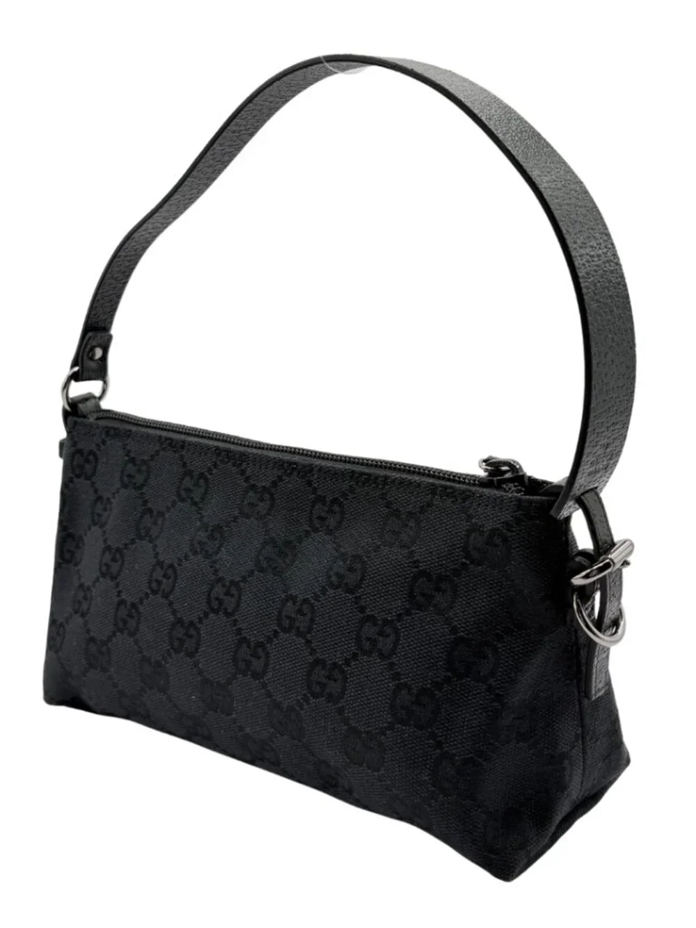 Gucci Black Monogram Shoulder Bag